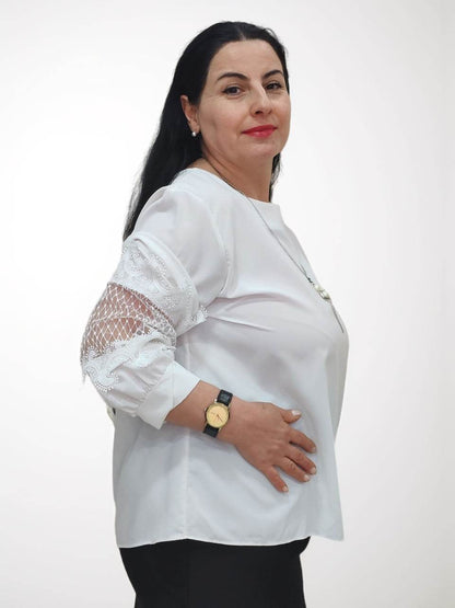 Just Econom Stylish Blouse - აბრეზი და კომფორტი, სტილის ბლუზები 2025 - Just econom