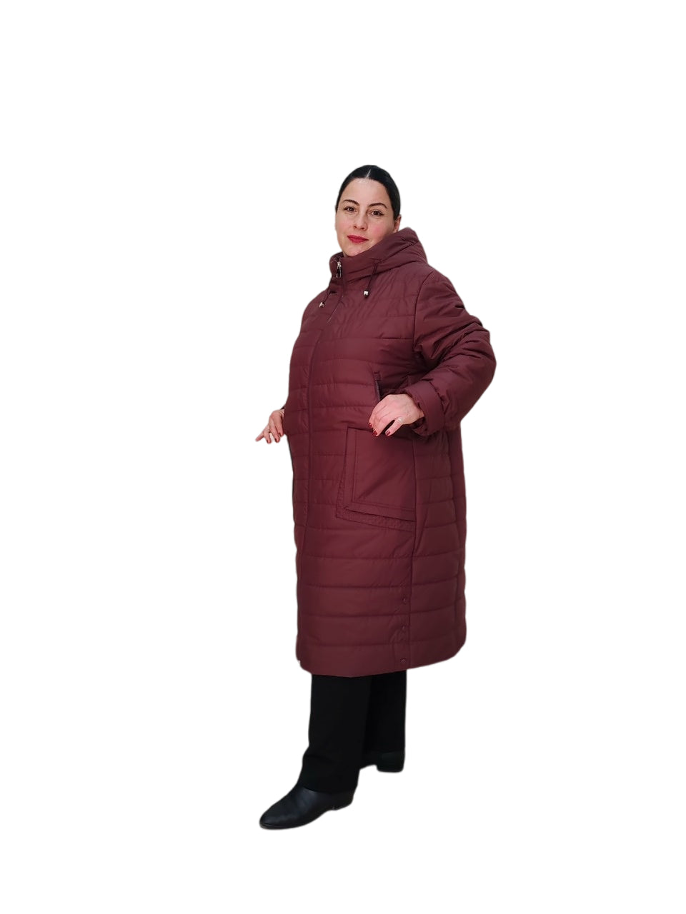 მოდური გრძელი ქურთუკი ქალებისთვის პლუს ზომა: კომბინირება მრავალფეროვან საშემოდგომო ჩაცმულობასთან.