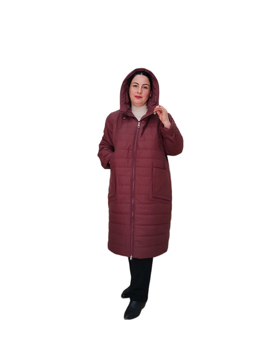 გრძელი ქალის ქურთუკი პლუს ზომით: იდეალური არჩევანი ზამთრის სეზონისთვის.