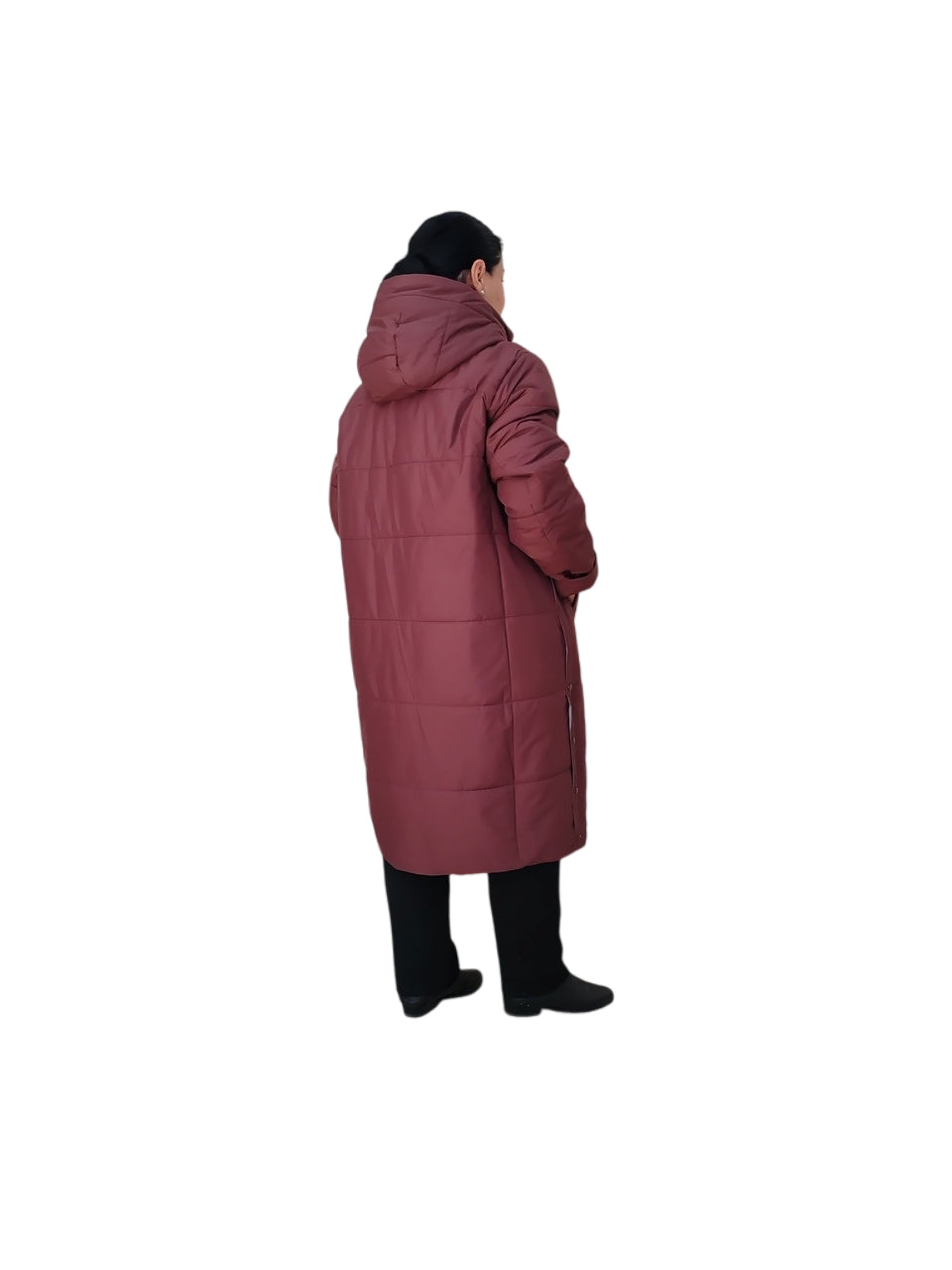 ქალთა ხანგრძლივი hooded ქურთუკი პლუს ზომა წვიმა და ქარი დაცვა - ხელმისაწვდომი მრავალფეროვან ფერებში.