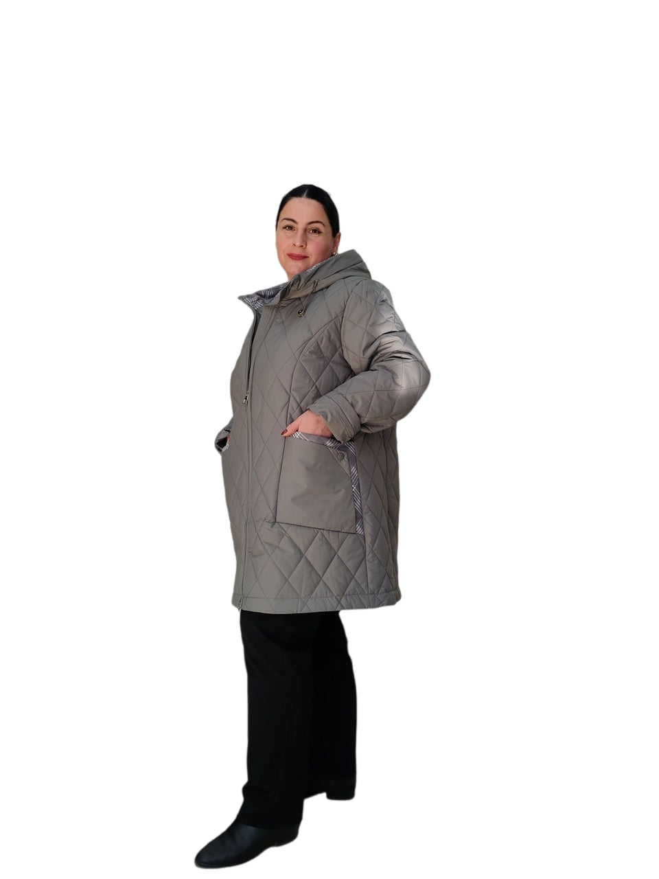 ქალთა თბილი ქურთუკი საქართველოში დიდი ზომის - მარტივი მოვლა და მოხერხებულობა.